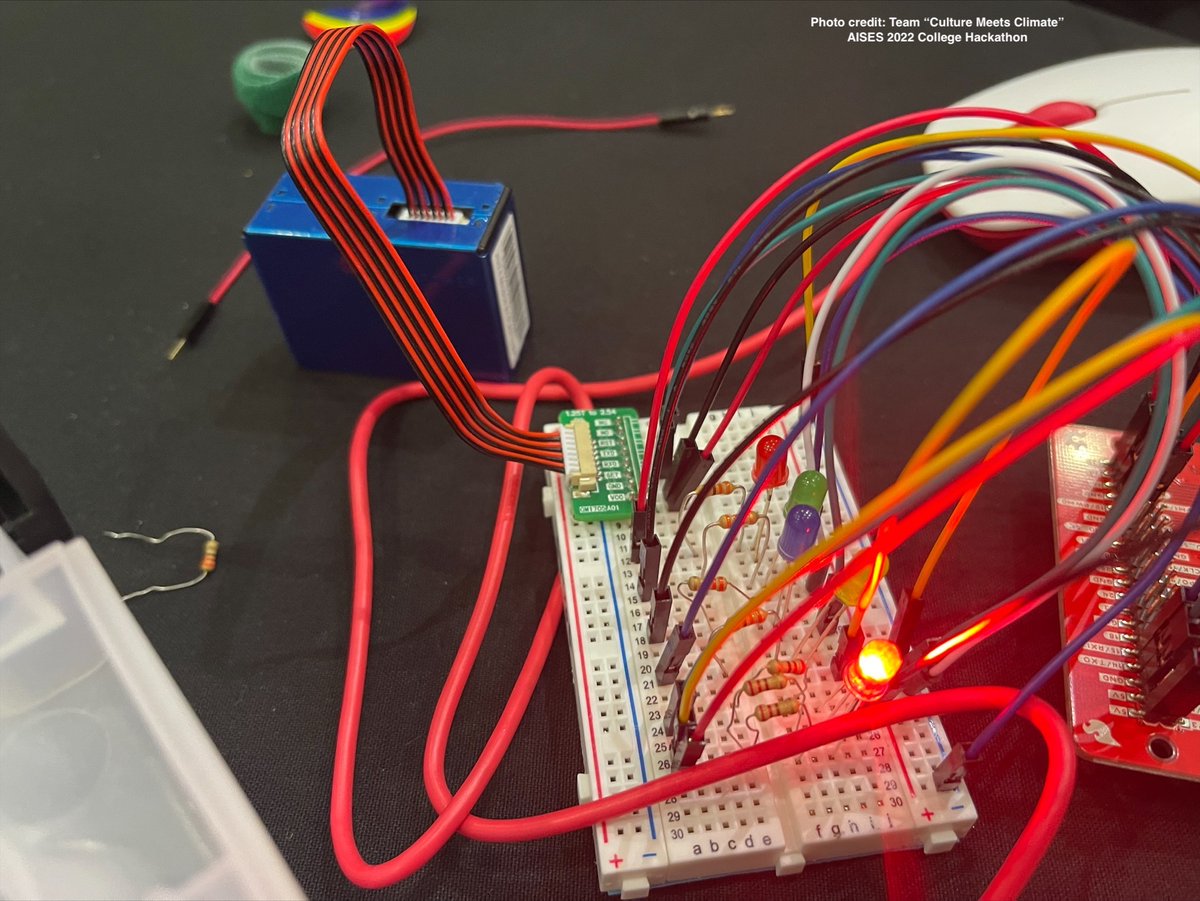 An air quality monitor built by students
