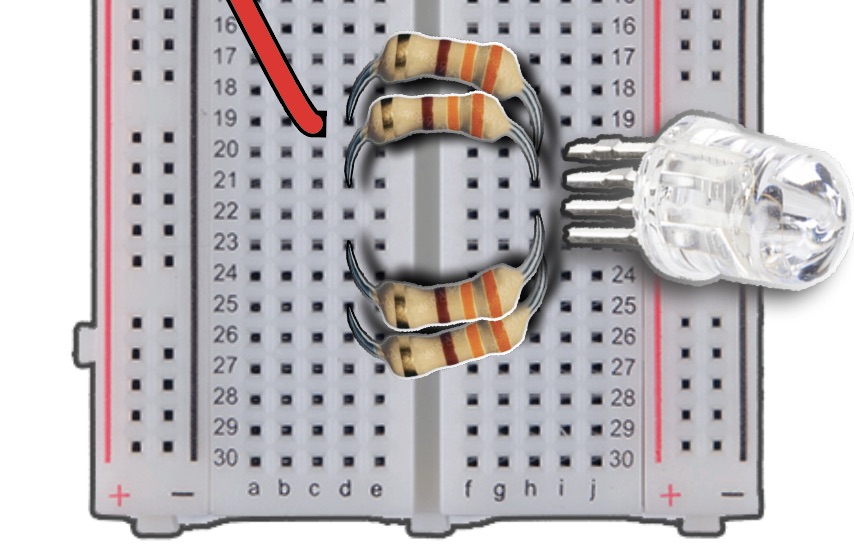 Red Wire to Breadboard
